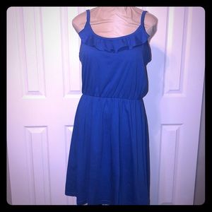 Ruffle Blue Dress